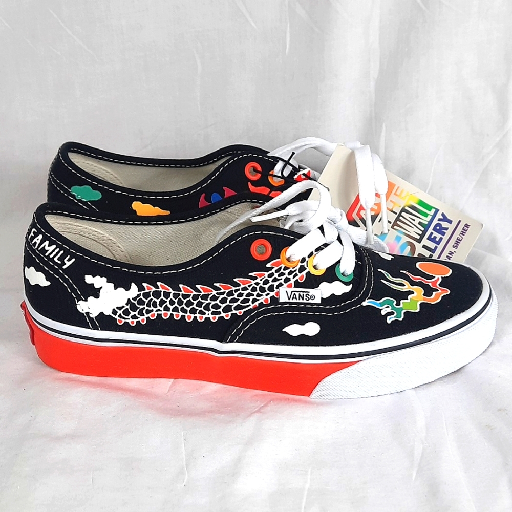 Vans Katlin Chan Gallery Unisex Sneaker Shoes Men's Size 3.5 Womens 5 New